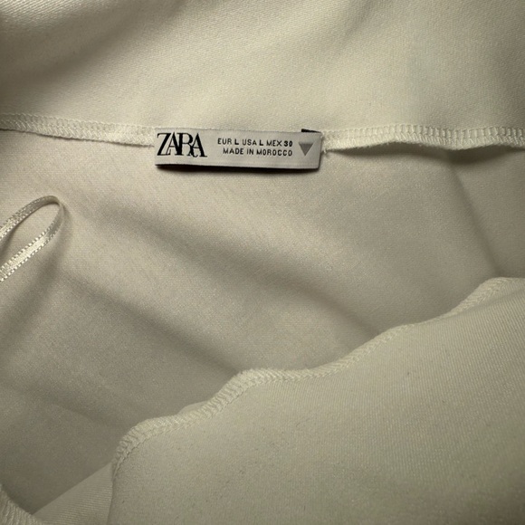 Zara White One-Shoulder Blouse - Picture 5 of 7